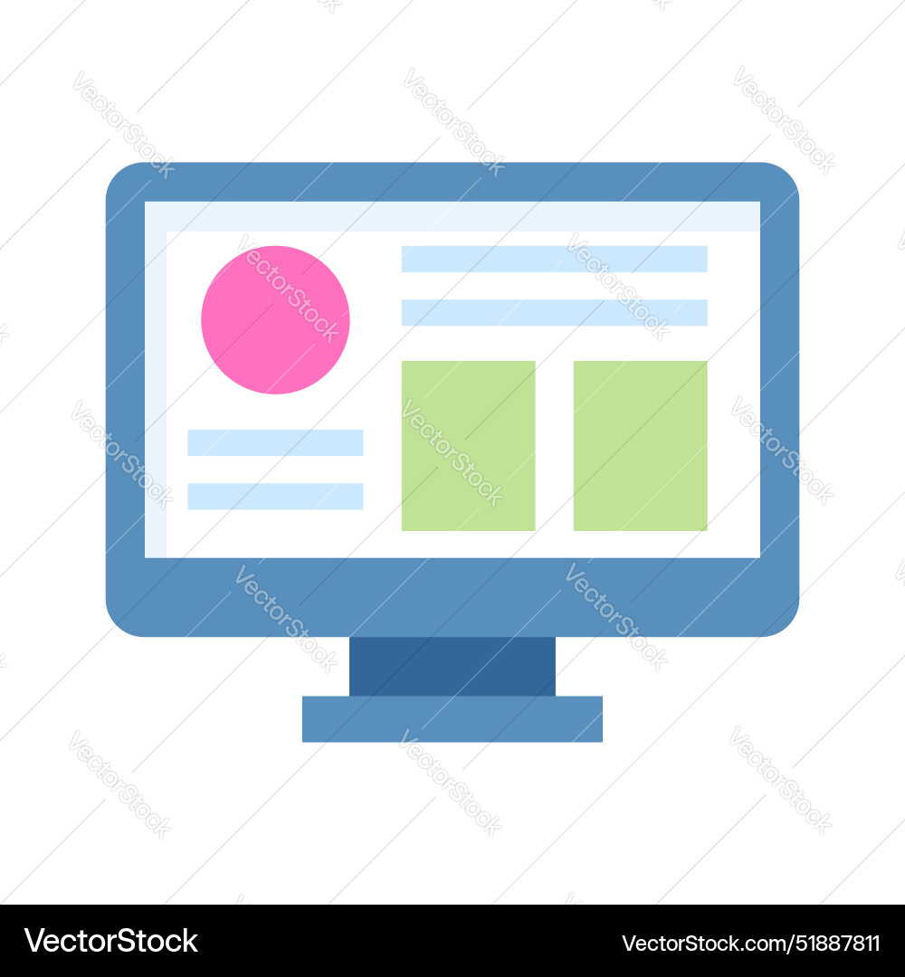 Have a look at this unique icon of website vector image