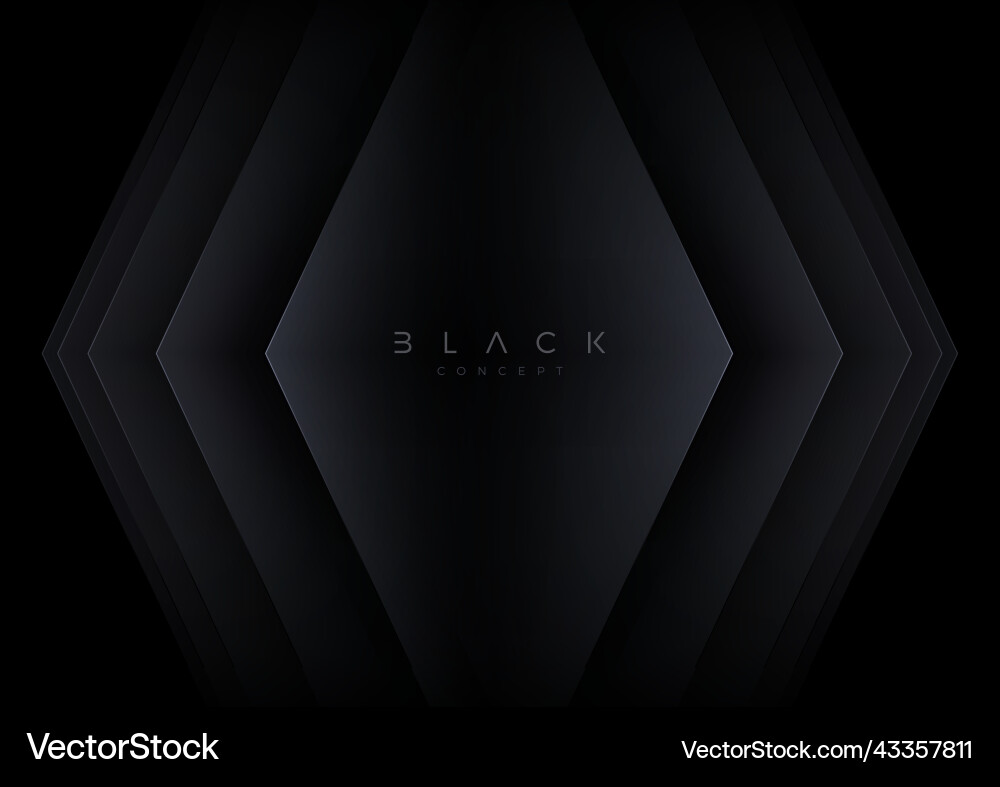 Layered Abstract Black Background – Royalty-Free Vector | VectorStock