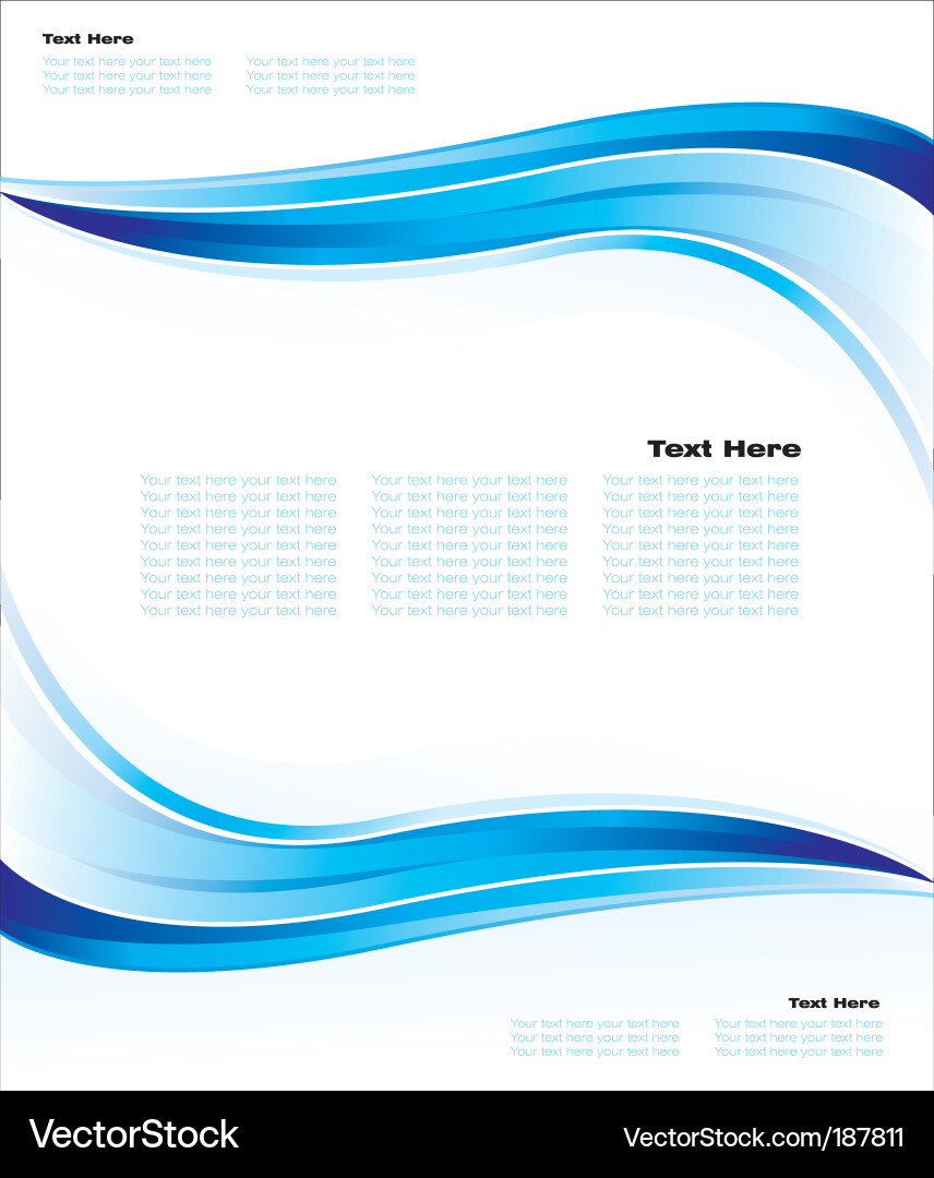 Modern Wave Background Vector Image