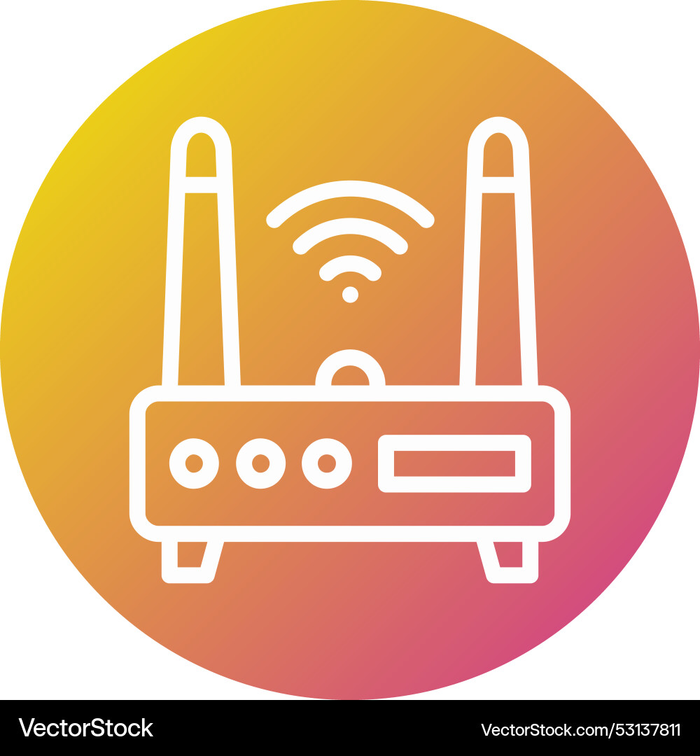 Wifi router icon design Vector Image