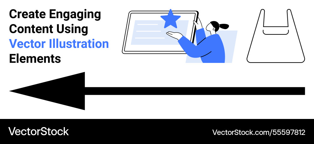 Digital content creation with interactive Vector Image
