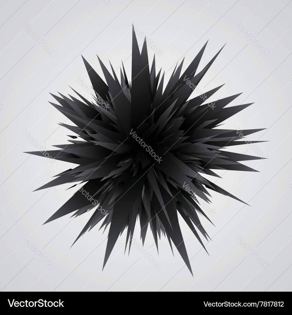 Dynamic Geometric Explosion Vector Image