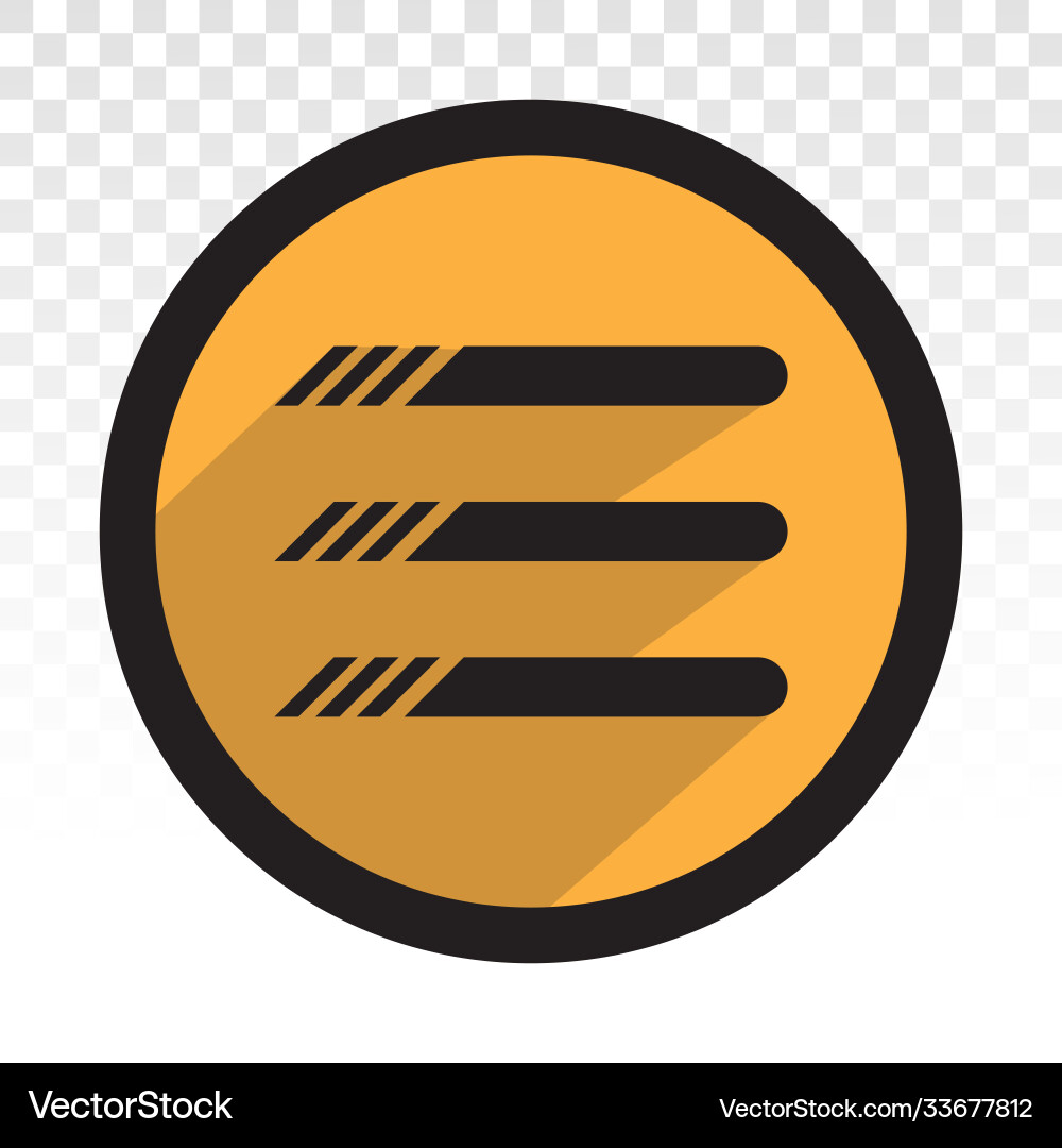 Hamburger menu button flat icon for apps Hamburger menu button flat icon for apps vector image