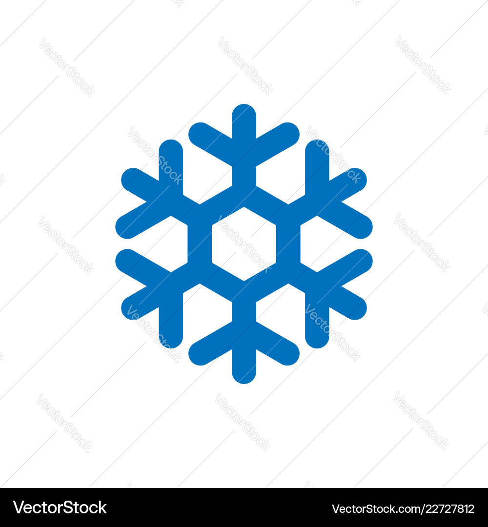 Snowflake icon Royalty Free Vector Image - VectorStock