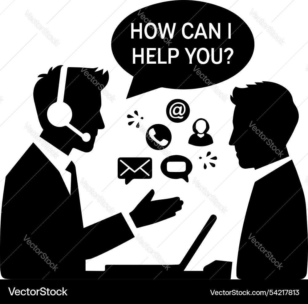 Customer service icon you can use as icons in web Vector Image