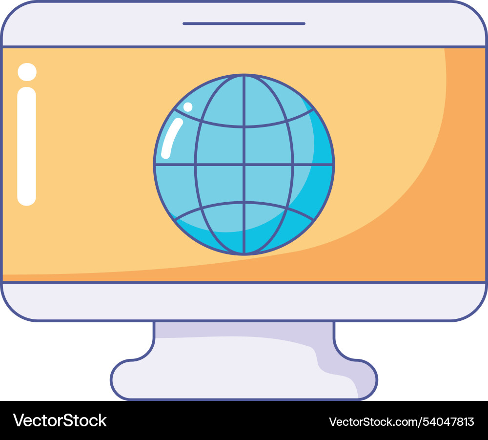 World computer connection technology Vector Image