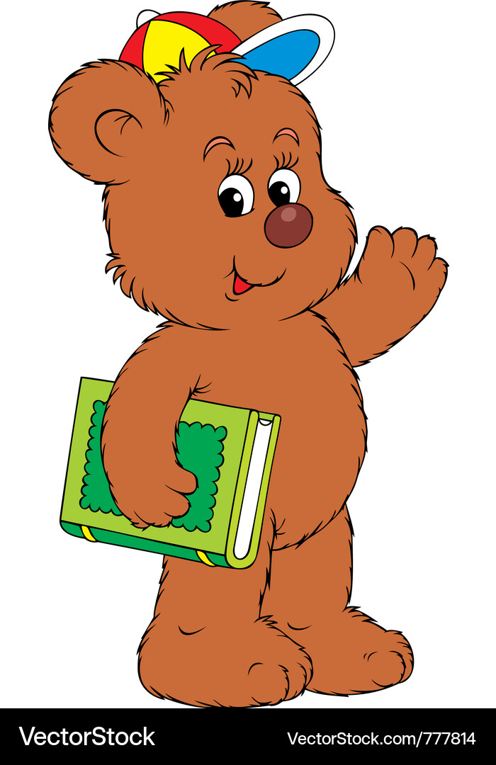 Bear reader Vector Image
