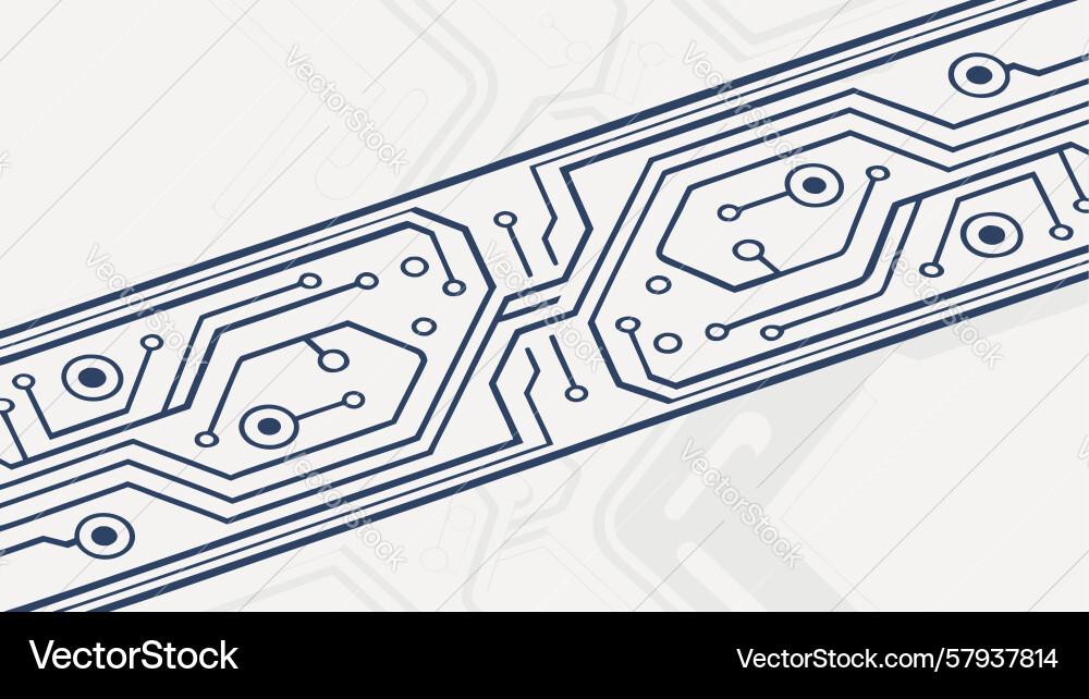 Circuit Board Pattern - Tech Background vector image