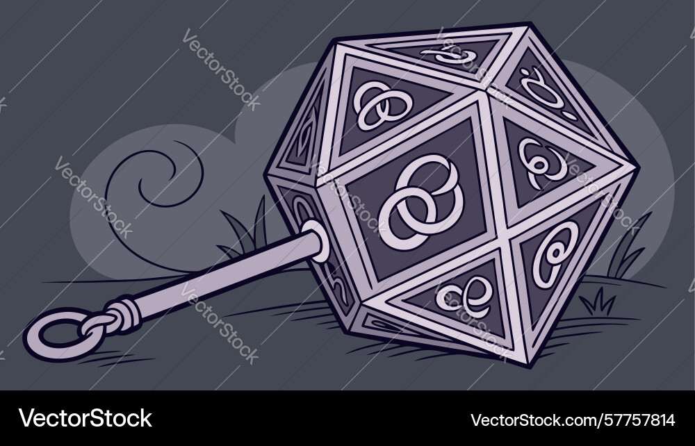 Dd dice charm design generative ai Vector Image