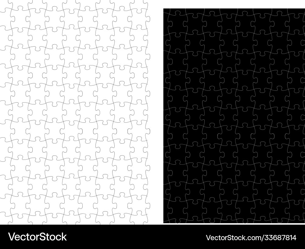 Simple black puzzle Simple black puzzle vector image