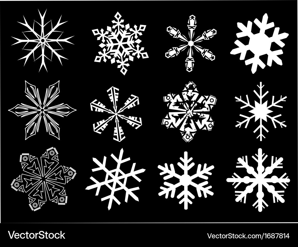 Snowflake background Vector Image
