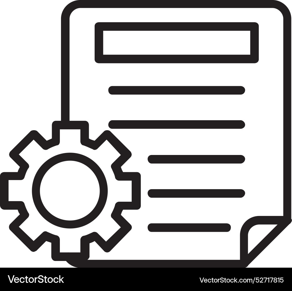 Document line icon design Vector Image