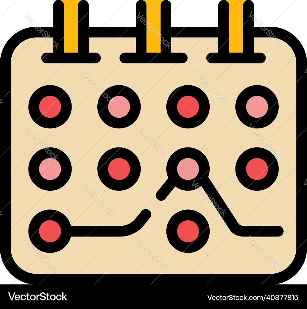 Flexible program icon color outline Flexible program icon color outline vector image