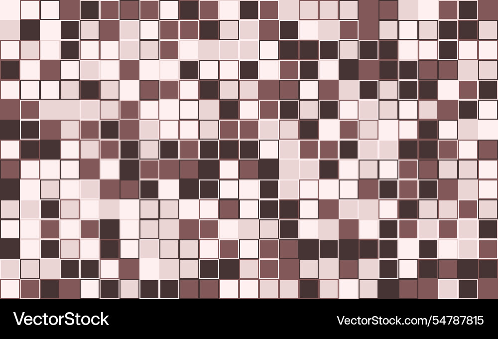 Geometric grid pattern with textured cubes vector image