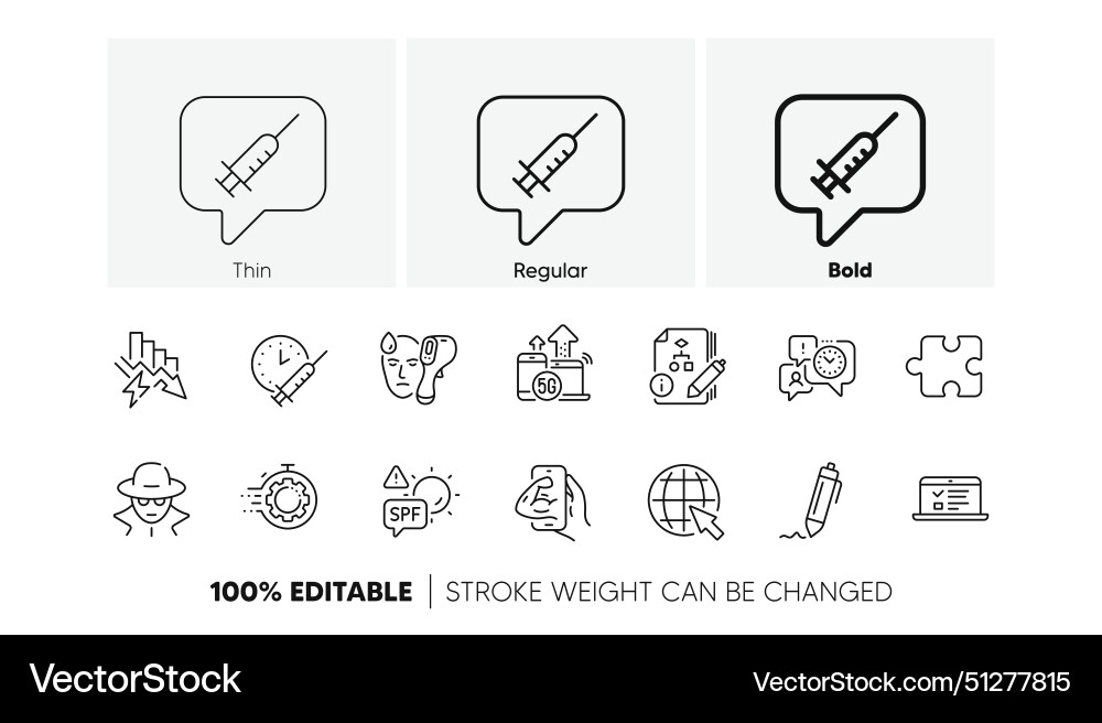 Vaccination schedule puzzle and web lectures line Vaccination schedule puzzle and web lectures line vector image