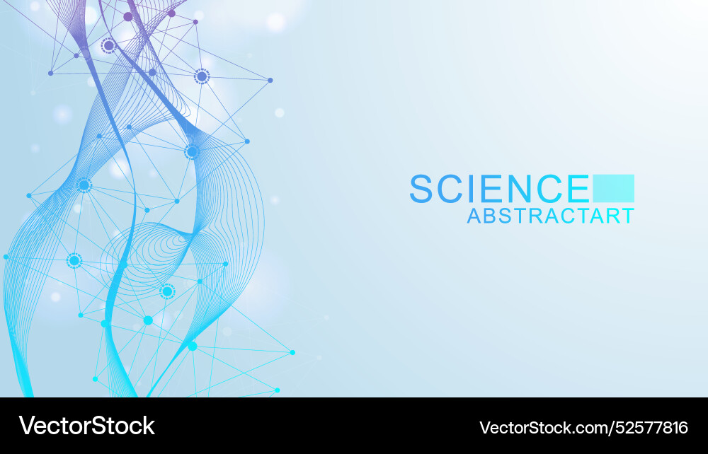 Digital abstract connection dots and lines Vector Image