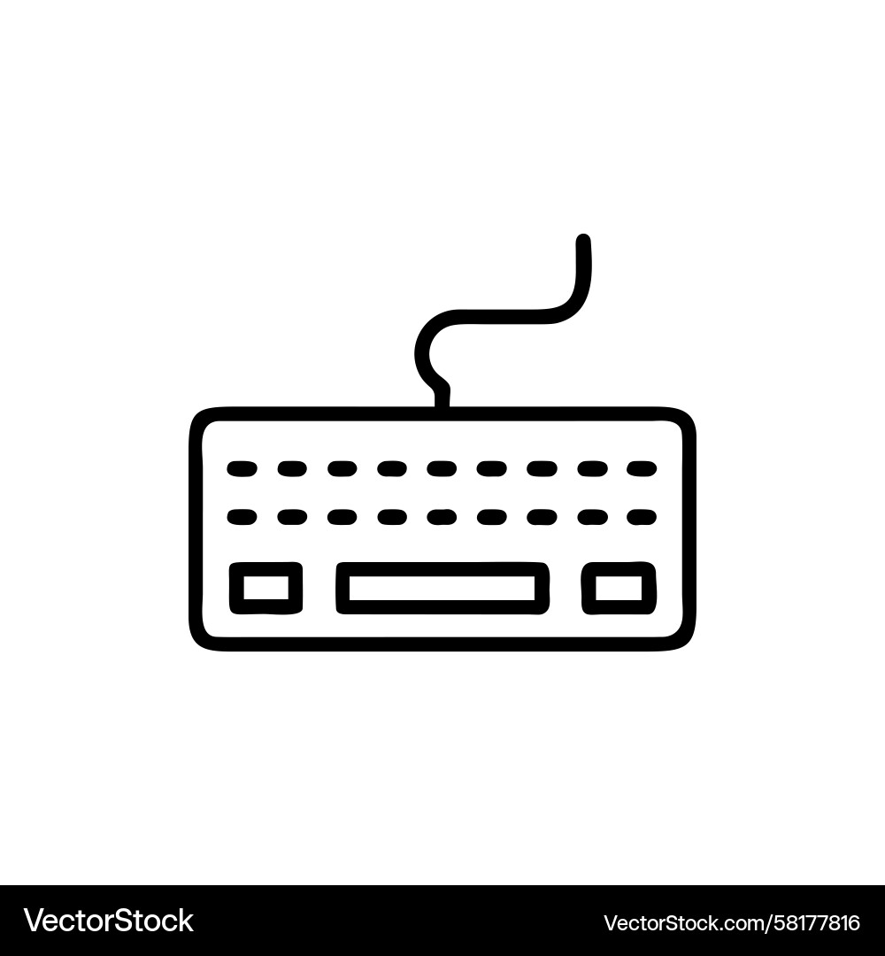 Keyboard Icon - Digital Input Vector Image