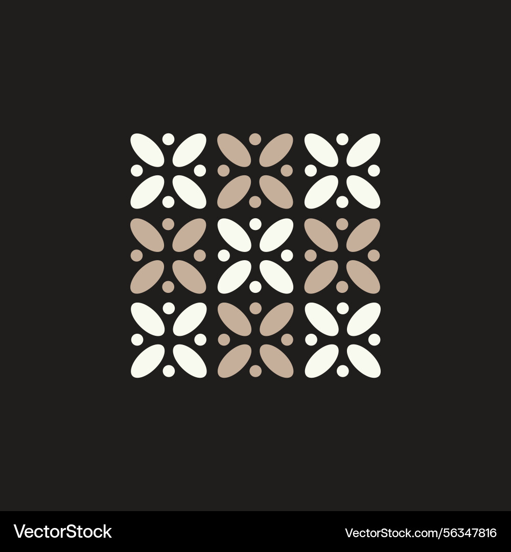 Seamless patter square cross element design Vector Image