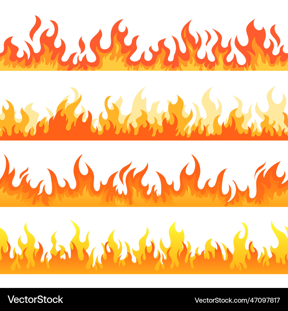 Dynamic Flame Background vector image