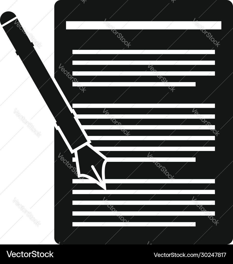 Edit text icon simple style Edit text icon simple style vector image