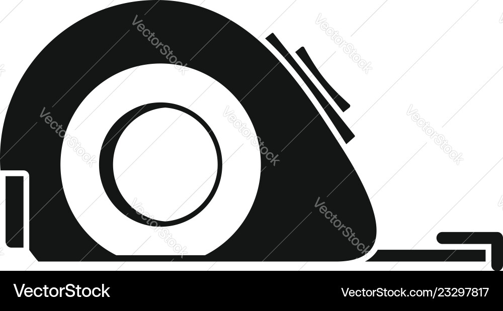 Measuring tape icon simple style Measuring tape icon simple style vector image
