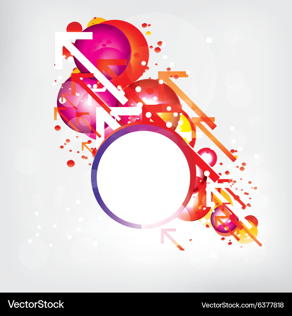 Abstract background with colored elements vector image