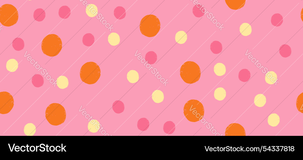 Seamless pattern with crayon dots Seamless pattern with crayon dots vector image