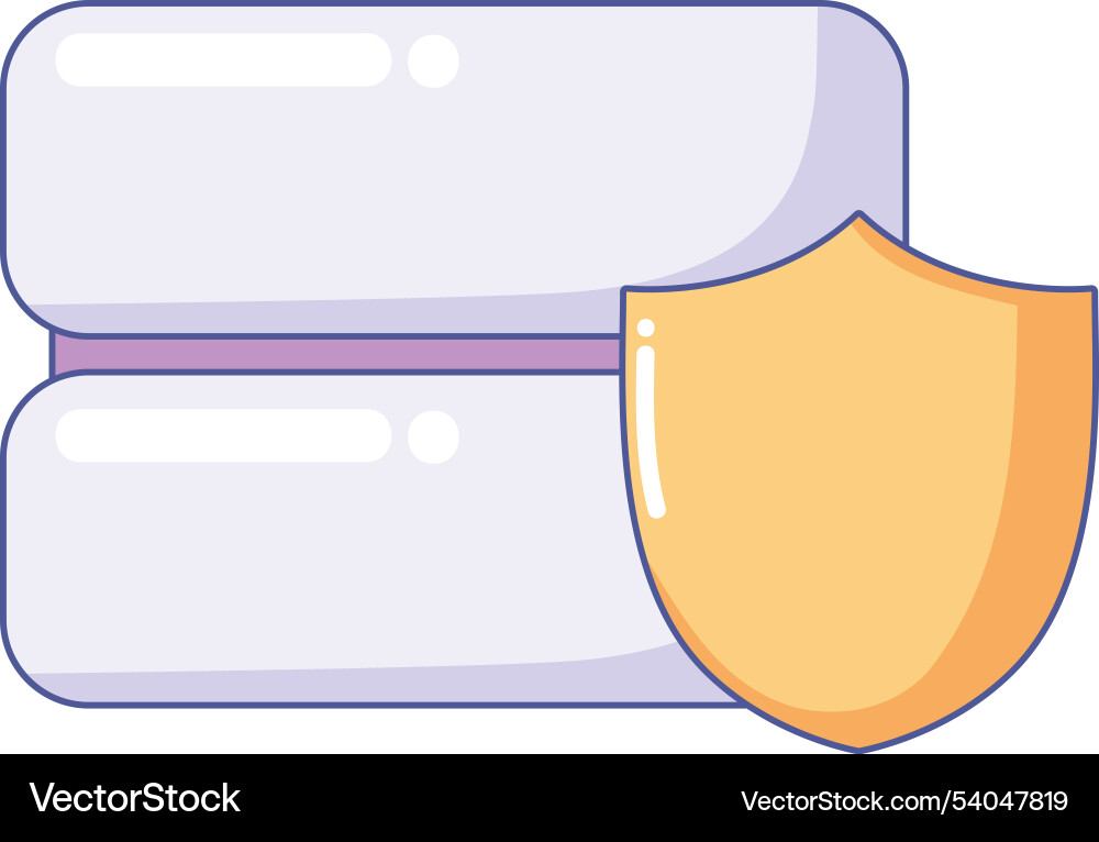 Big data security technology vector image
