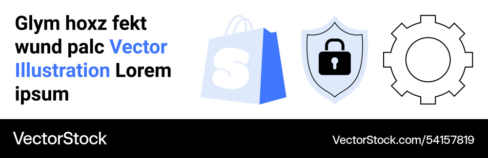 E-commerce security and configuration tools E-commerce security and configuration tools vector image