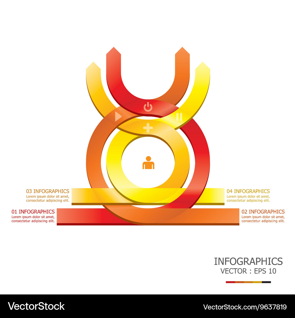 Overlap design template Vector Image