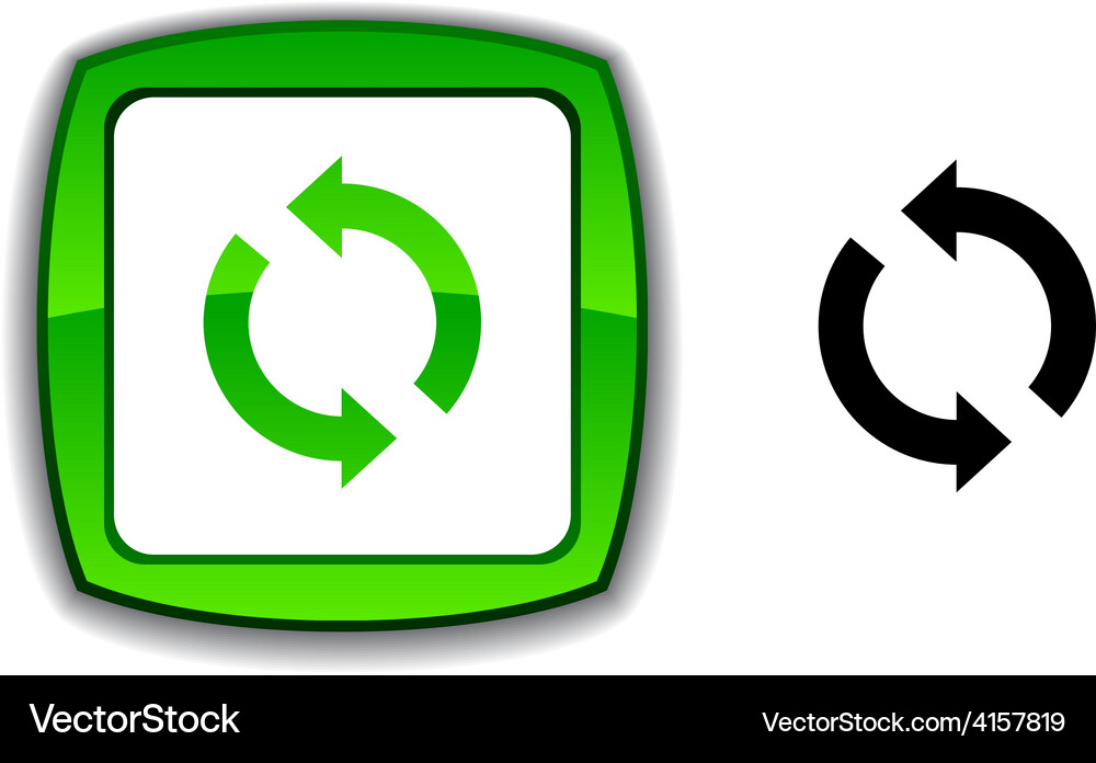 Refresh button Vector Image