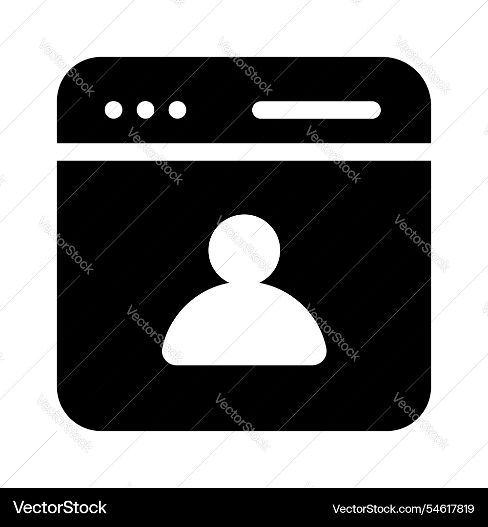 Web user vector image
