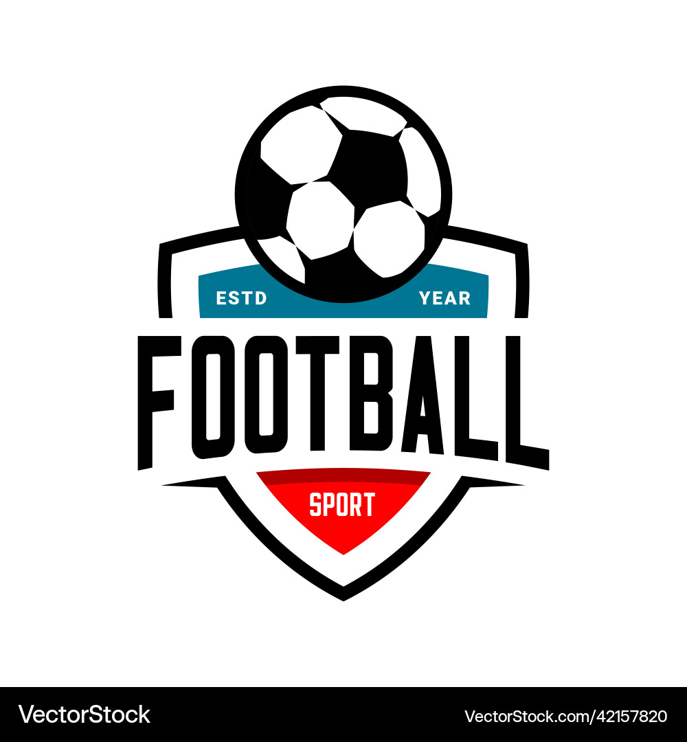 Football Club Logo Template Vector Image
