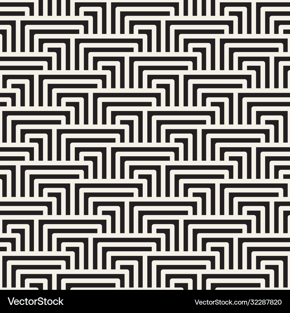 Interlocking Line Mosaic Pattern vector image