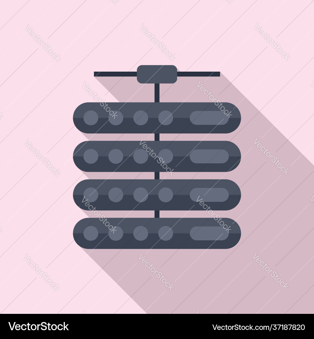 Server center connection icon flat style Server center connection icon flat style vector image