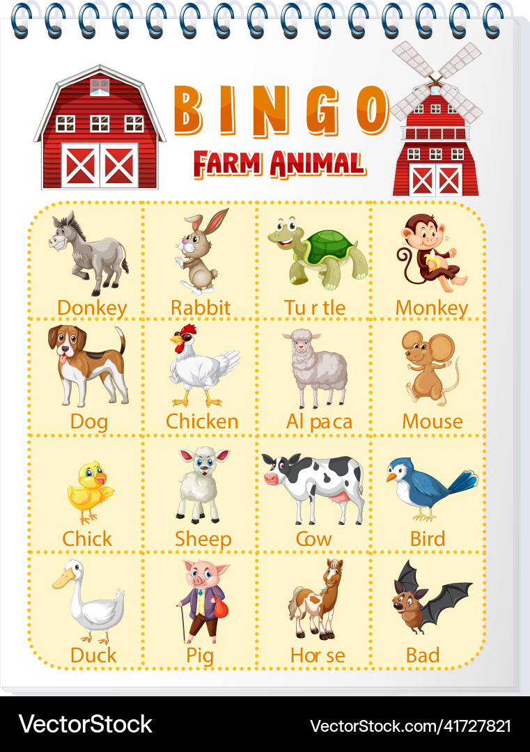 bingo-farm-animal-worksheet-royalty-free-vector-image