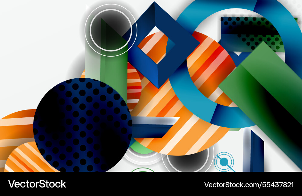 Dynamic complex geometric abstract background Dynamic complex geometric abstract background Vector Image