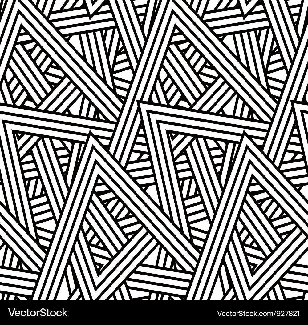 Intersecting Triangle Pattern vector image