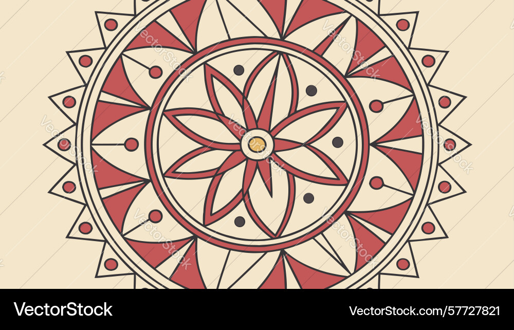 Intricate abstract geometric pattern interlocking vector image