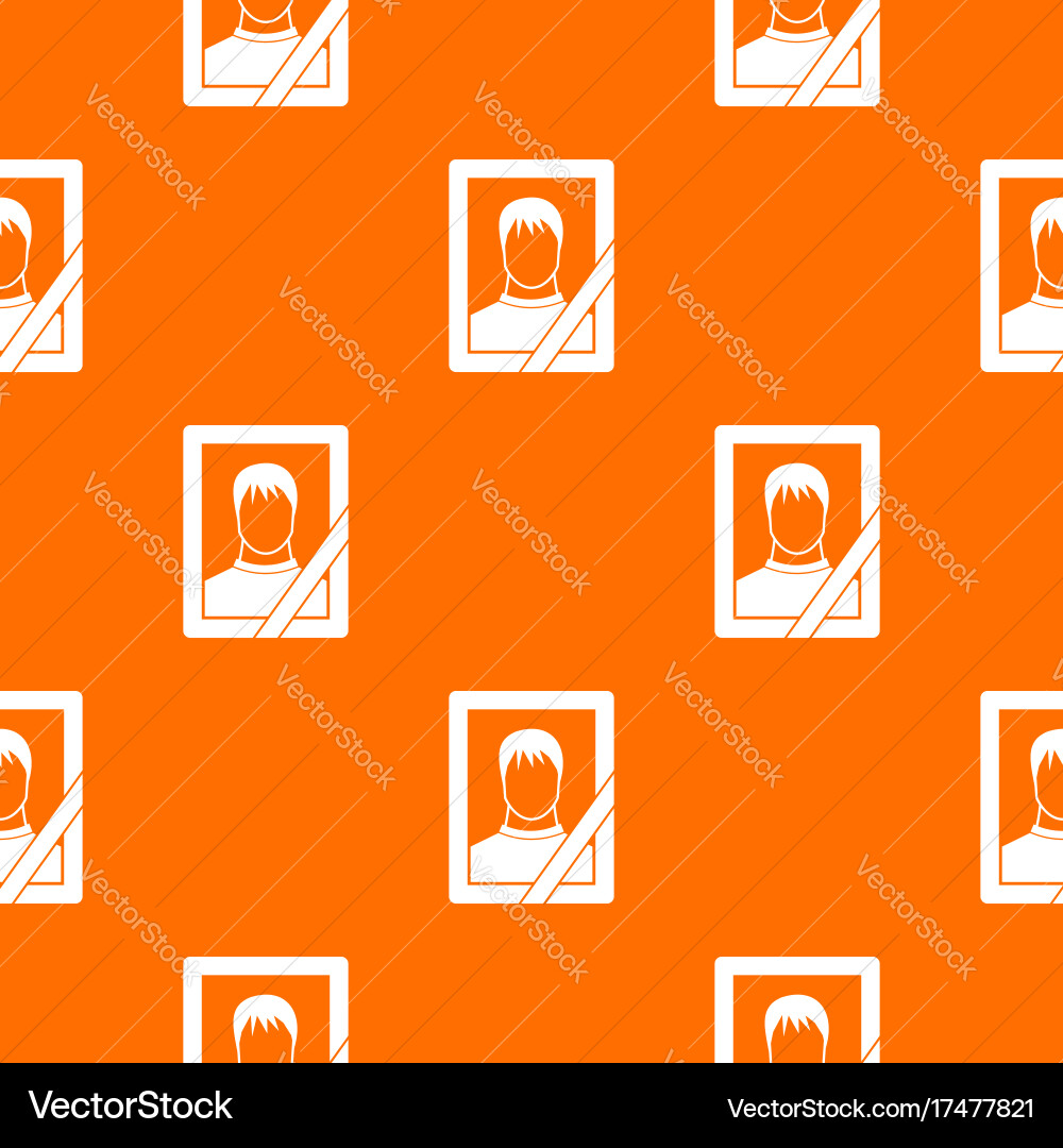 Memory portrait pattern seamless Vector Image
