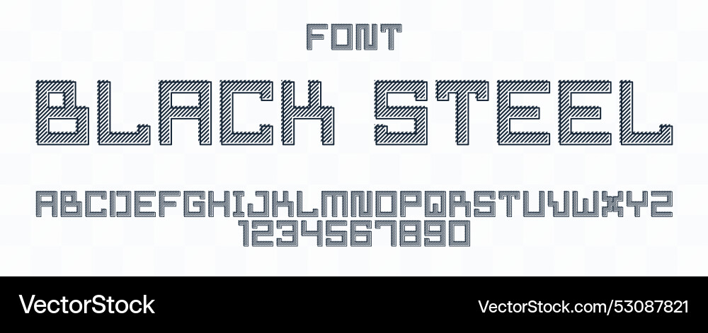 Minimal geometric cyberpunk font typeface Minimal geometric cyberpunk font typeface vector image