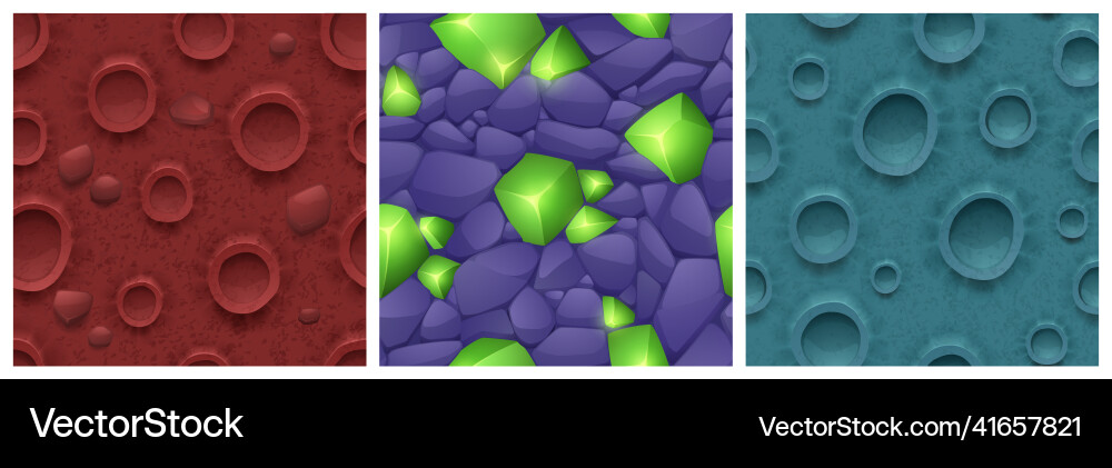 Moon surface texture with craters crystals Vector Image