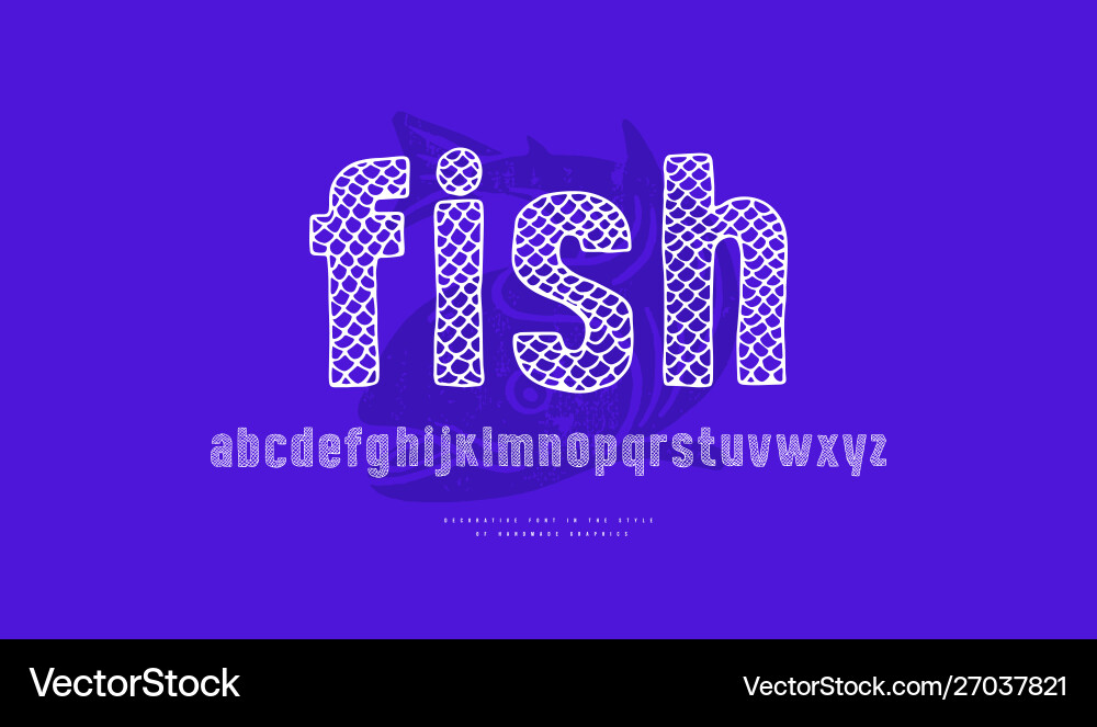 Sans serif font in style handmade graphics Sans serif font in style handmade graphics vector image