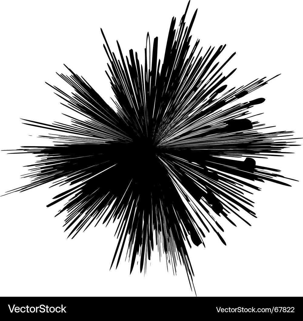 Dynamic Explosion Mark Vector Image