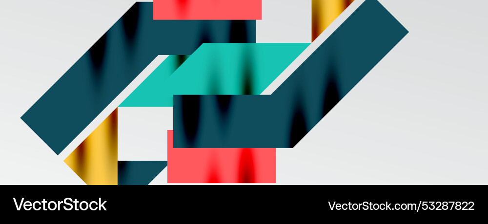 Minimal composition abstract lines and triangles Vector Image