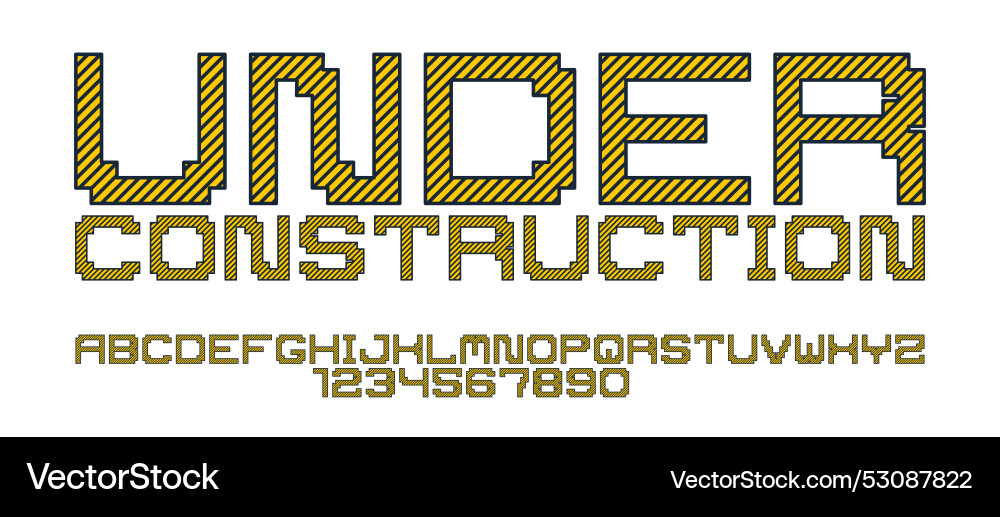 Minimal geometric cyberpunk font typeface Minimal geometric cyberpunk font typeface Vector Image