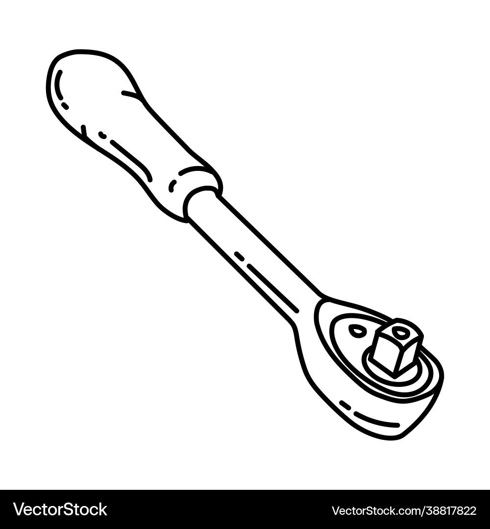Ratchet Steckdosen Icon Doodle Hand gezeichnet oder Umriss Ratchet Steckdosen Icon Doodle Hand gezeichnet oder Umriss vektorbild