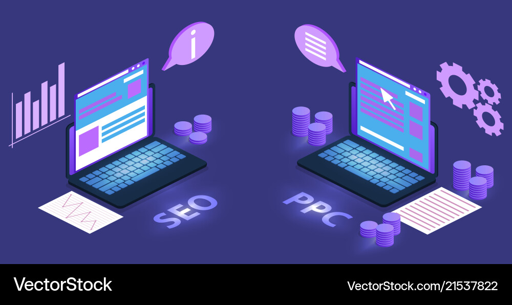 Seo and keywords optimization Seo and keywords optimization vector image