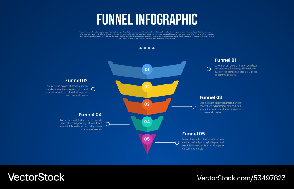 Funnel infographic with reverse pyramid slice Funnel infographic with reverse pyramid slice Vector Image