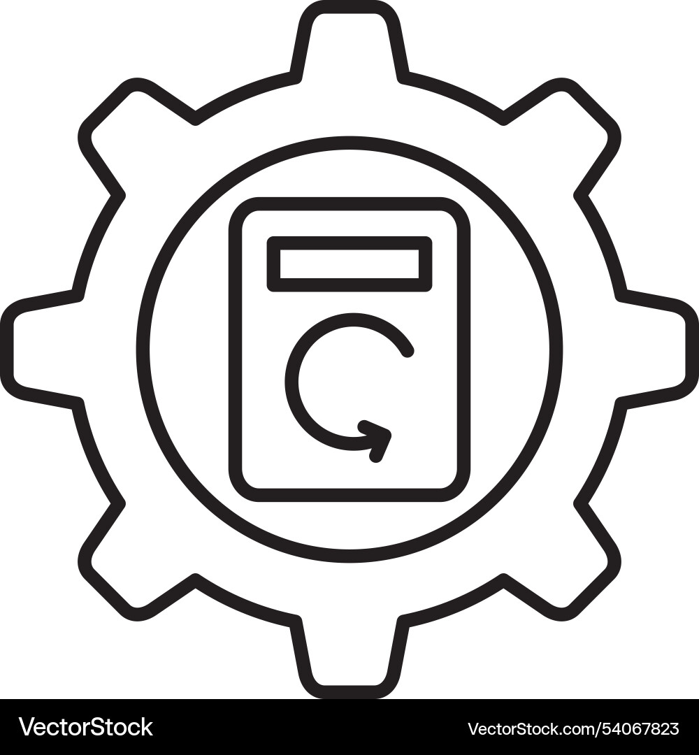 Process data line icon design Vector Image
